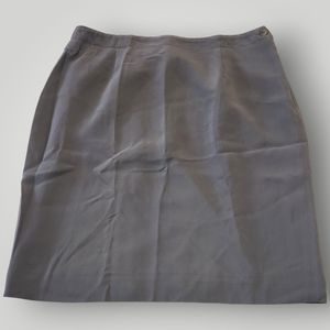 Jones New York Women's 12 Gray Fully Lined Straight Pencil Mini Skirt